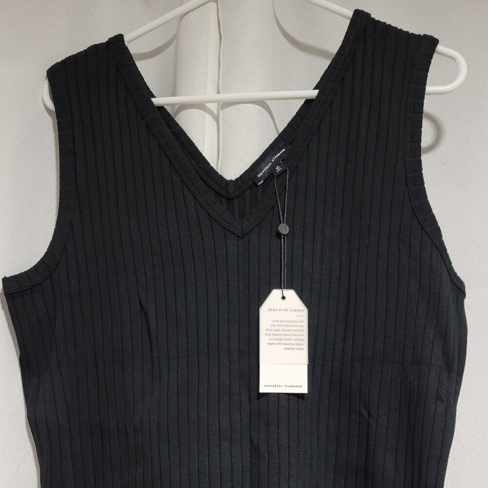 Universal Standard black ribbed vest